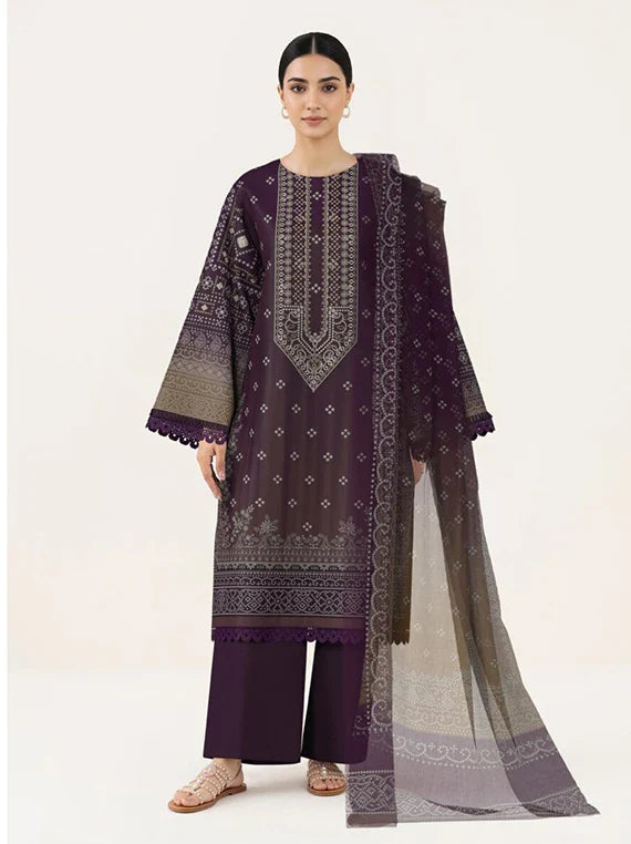SAPPHIRE 3PC Printed Embroidered Lawn Collection 2026 (3PBE-WS26CL3-22)