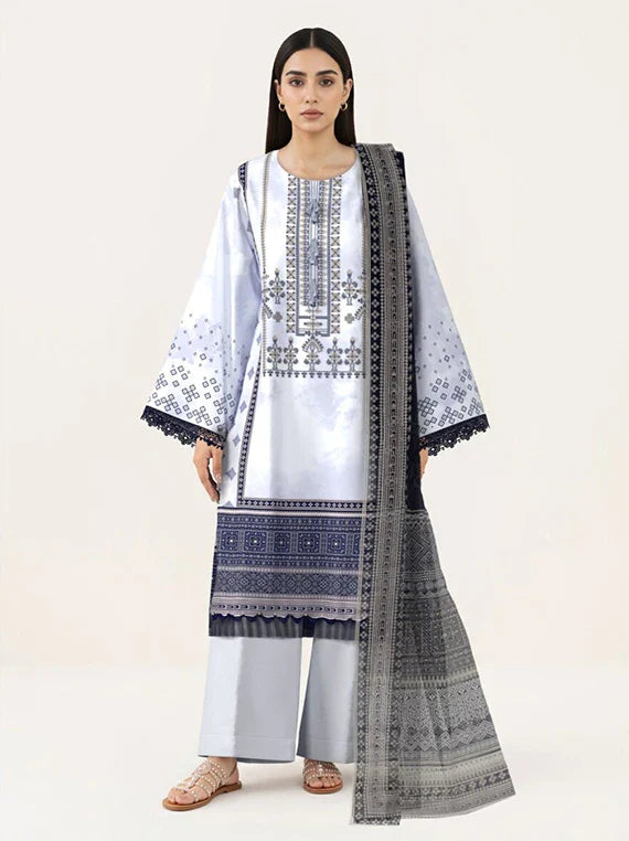 SAPPHIRE 3PC Printed Embroidered Lawn Collection 2026 (3PBE-WS26CL3-23)