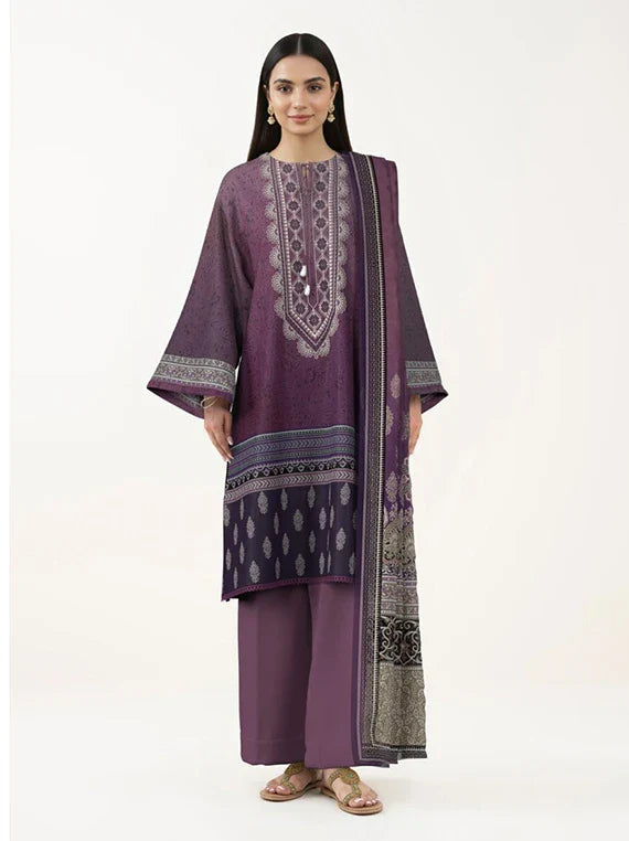SAPPHIRE 3PC Printed Embroidered Lawn Collection 2026 (3PBE-WS26CL3-30)
