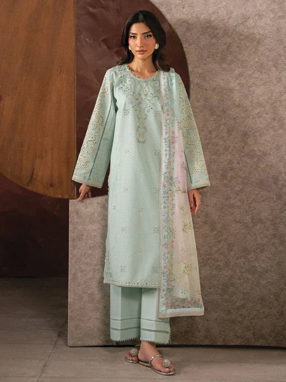 SERAN Eid Lux Embroidered Lawn Collection 2026 (D-01 SELISE)