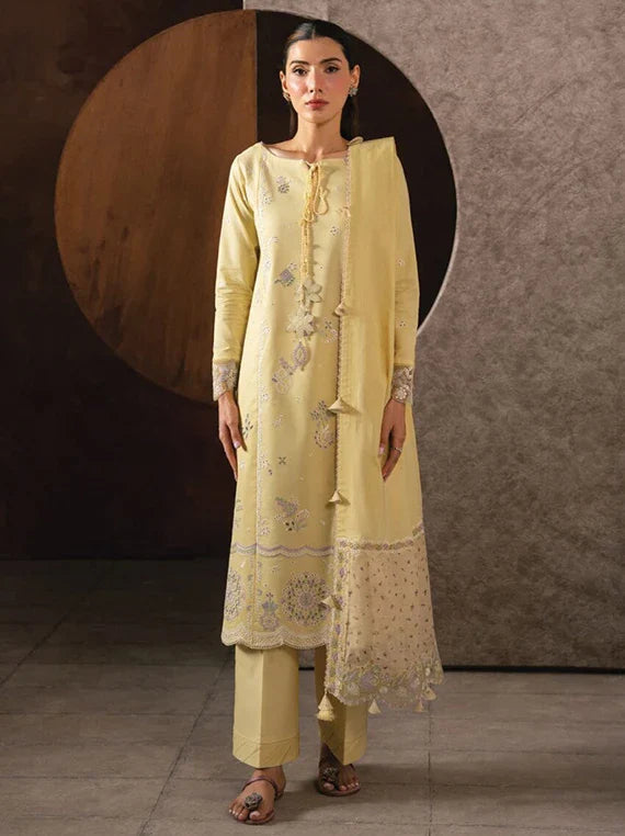 SERAN Eid Lux Embroidered Lawn Collection 2026 (D-08 SEYRA)