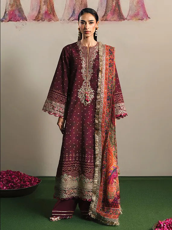 SHAGUN by Neeshay Embroidered RawSilk Collection 2025 (04-MAHVEEN)
