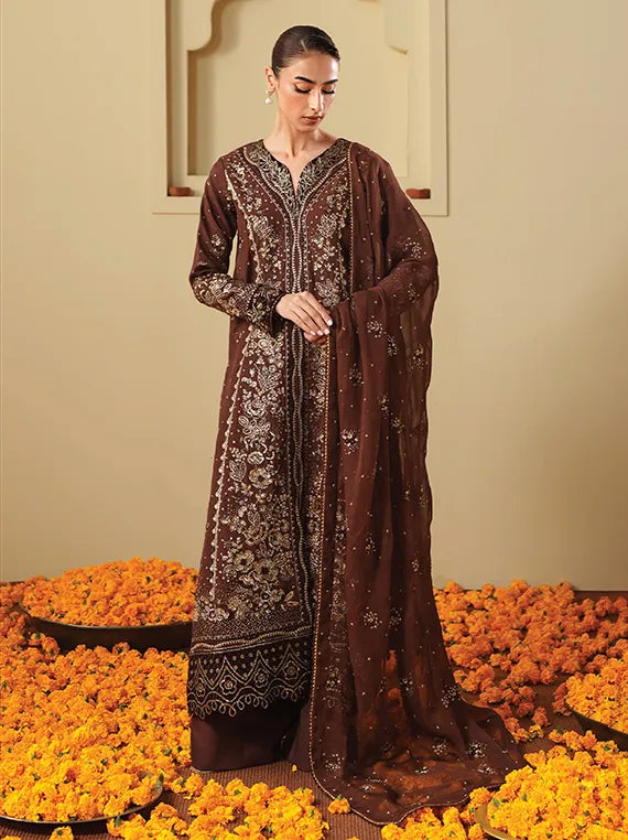 SHAGUN by Neeshay Embroidered RawSilk Collection 2025 (07-MAHROOB)