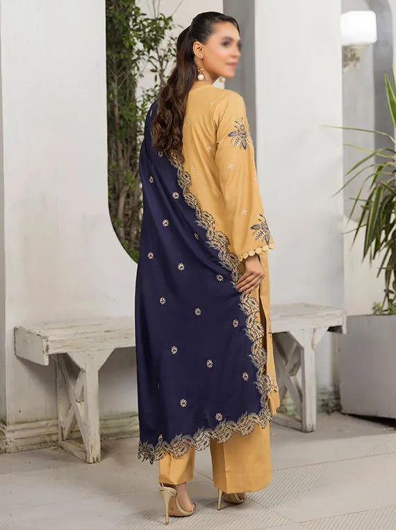 SOHO by Fantak Embroidered Dhanak Collection 2025 (D-07)