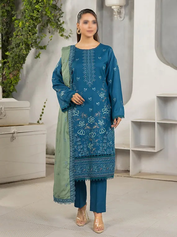 SOHO by Fantak Embroidered Dhanak Collection 2025 (D-08)