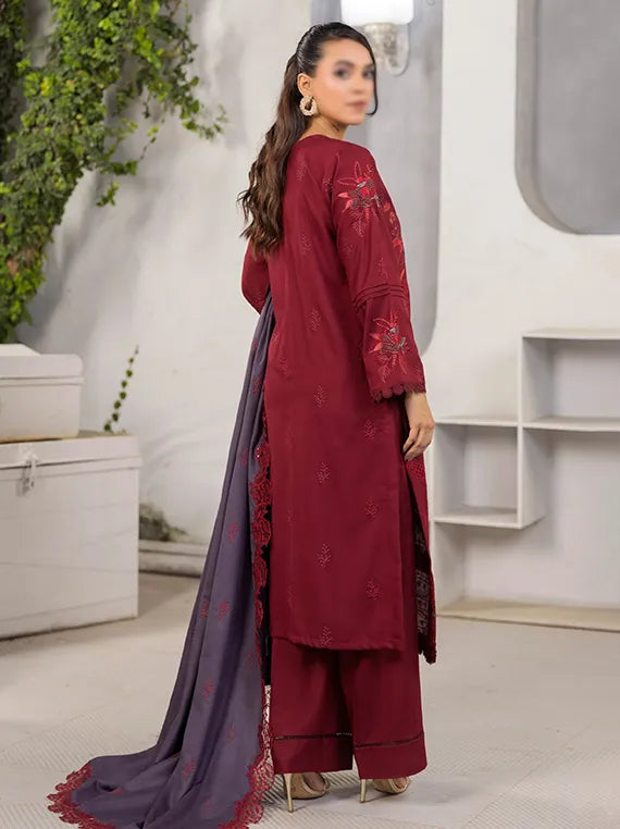 SOHO by Fantak Embroidered Dhanak Collection 2025 (D-09)