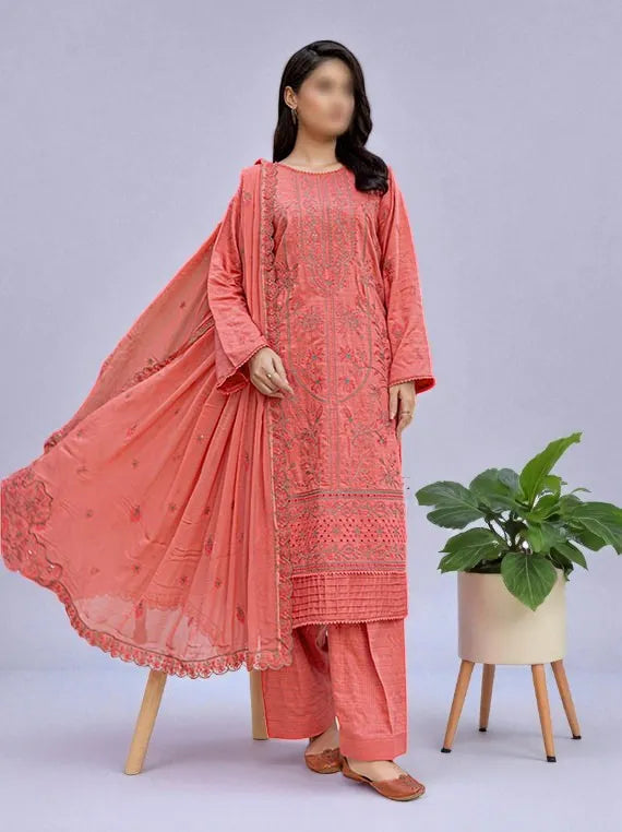 SUFFUSE by Fantak Embroidered Slub Viscose Collection 2025 (D-05)