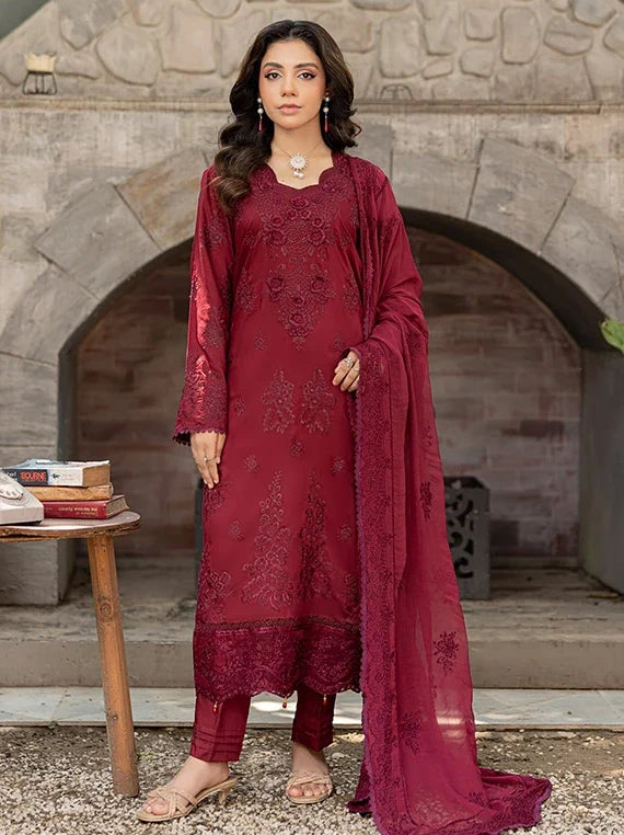 Saffron Embroidered Viscose Unstitched Collection 2026 by Azam Arts (D-2311)