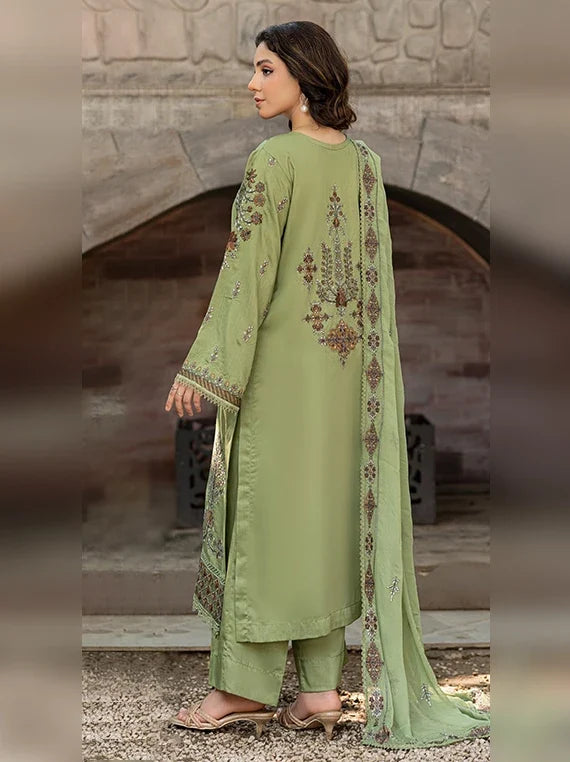 Saffron Embroidered Viscose Unstitched Collection 2026 by Azam Arts (D-2312)