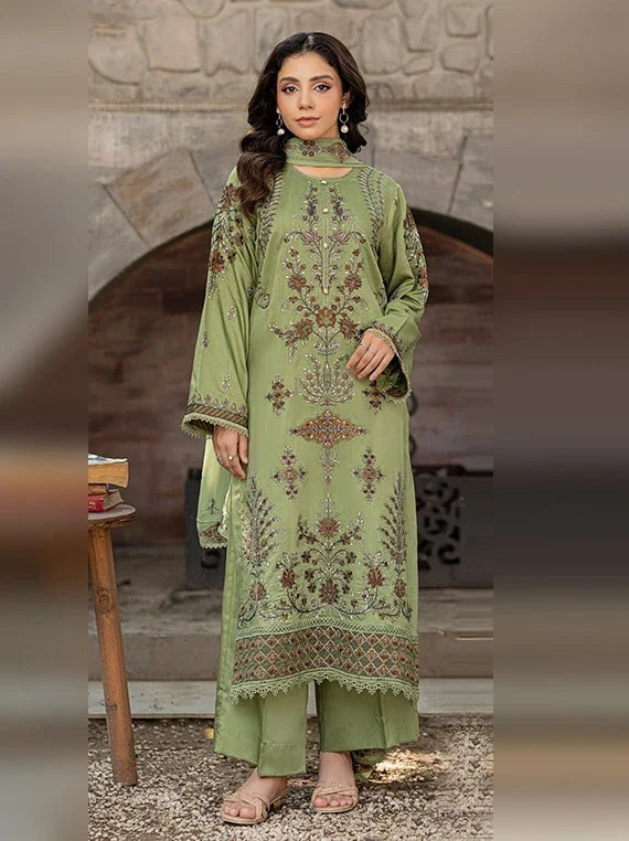Saffron Embroidered Viscose Unstitched Collection 2026 by Azam Arts (D-2312)