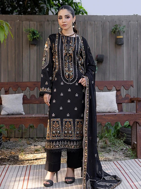 Saffron Embroidered Viscose Unstitched Collection 2026 by Azam Arts (D-2318)