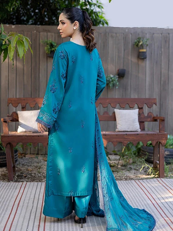 Saffron Embroidered Viscose Unstitched Collection 2026 by Azam Arts (D-2320)