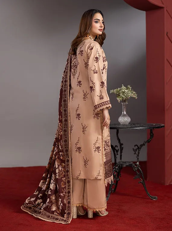 Saffron Embroidered Viscose Collection 2025 Vol-03 by Azam Arts (D-06)