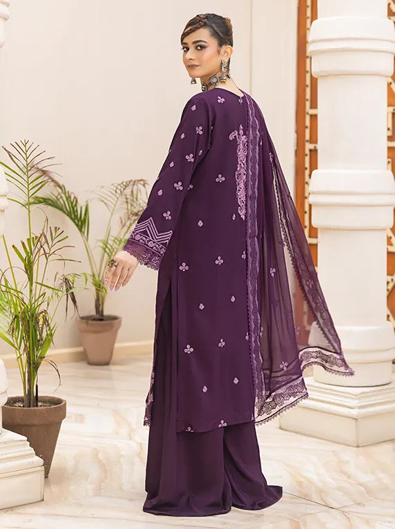 Saffron Embroidered Viscose Collection 2025 by Azam Arts (D-1905)