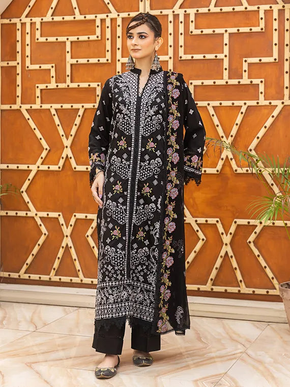 Saffron Embroidered Viscose Collection 2025 by Azam Arts (D-1910)