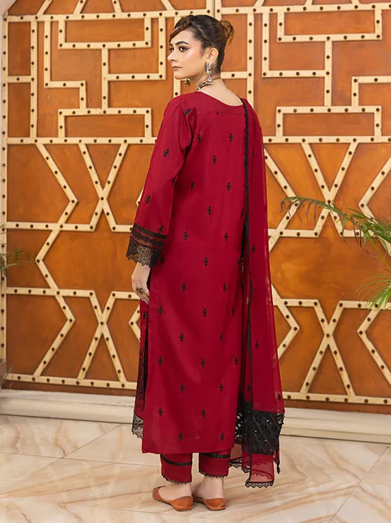 Saffron Embroidered Viscose Collection 2025 by Azam Arts (D-1912)
