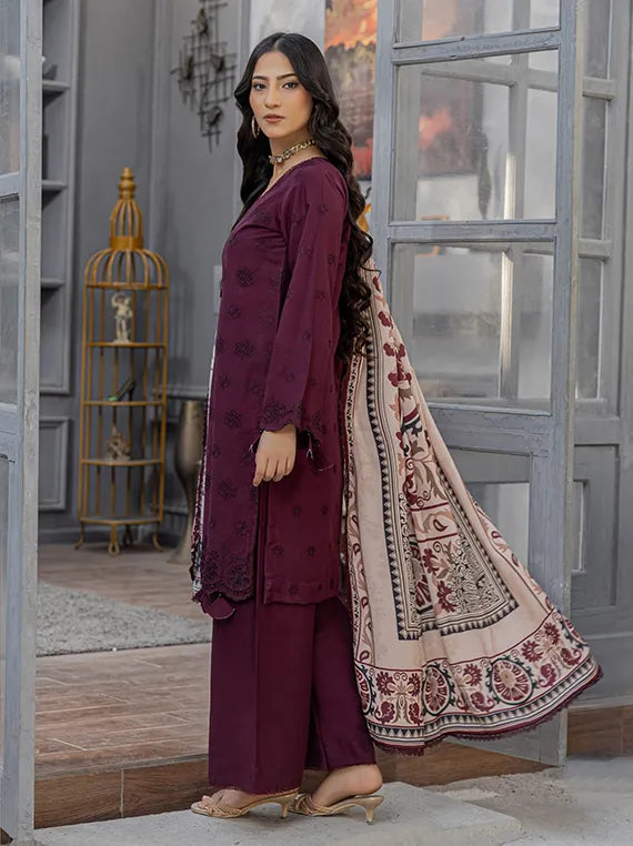 Saffron by Azam Arts Chickenkari Collection 2025 (D-01)