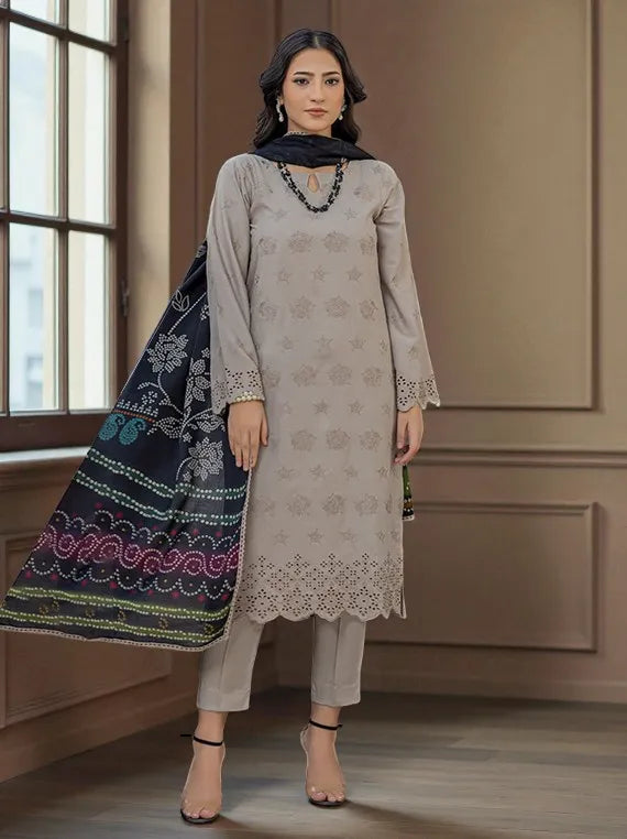 Saffron by Azam Arts Chickenkari Collection 2025 (D-03)