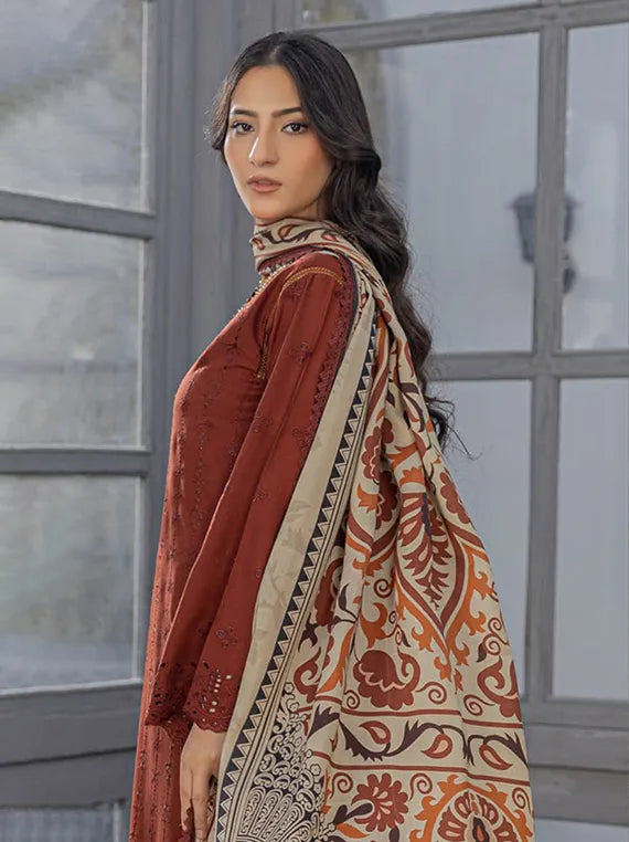 Saffron by Azam Arts Chickenkari Collection 2025 (D-05)