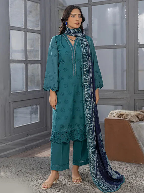 Saffron by Azam Arts Chickenkari Collection 2025 (D-06)