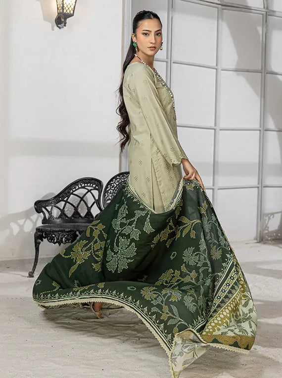 Saffron by Azam Arts Chickenkari Collection 2025 (D-07)