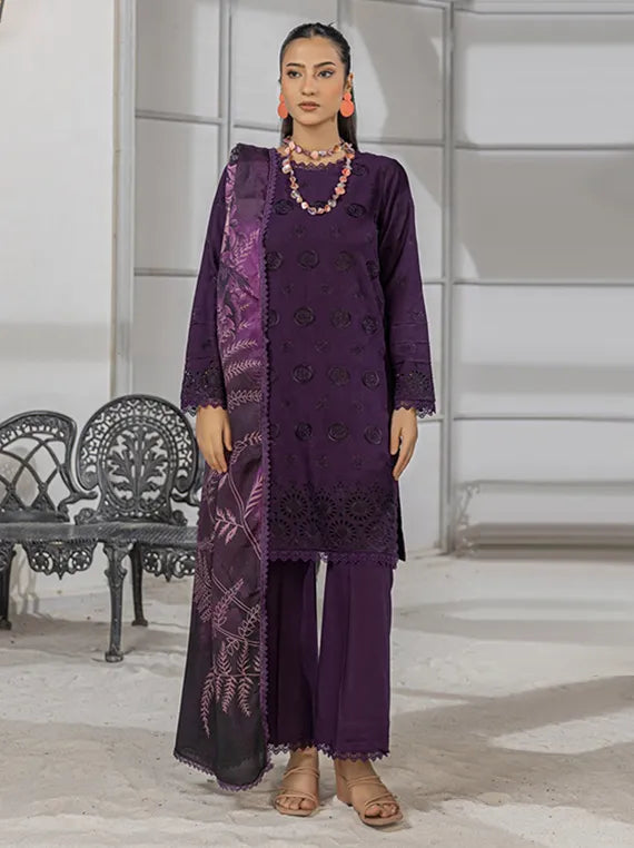 Saffron by Azam Arts Chickenkari Collection 2025 (D-08)