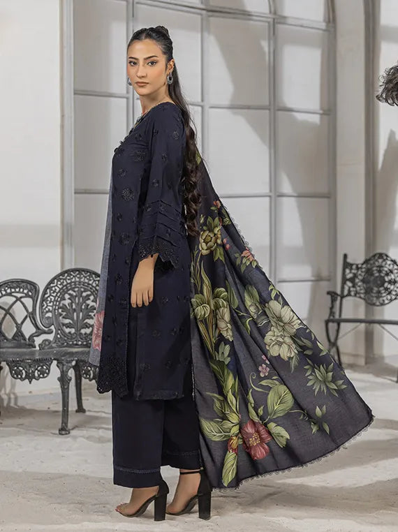 Saffron by Azam Arts Chickenkari Collection 2025 (D-09)