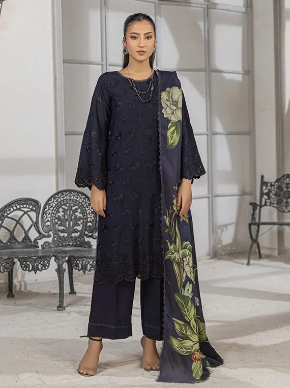 Saffron by Azam Arts Chickenkari Collection 2025 (D-09)