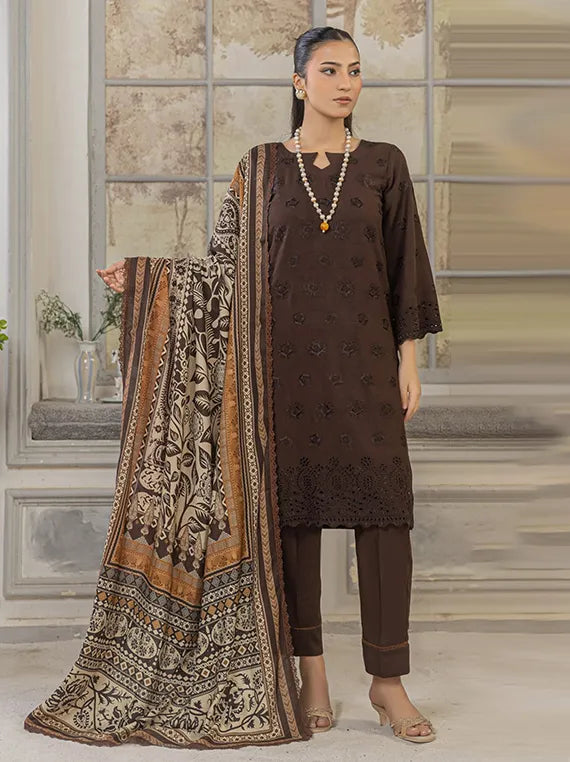 Saffron by Azam Arts Chickenkari Collection 2025 (D-10)