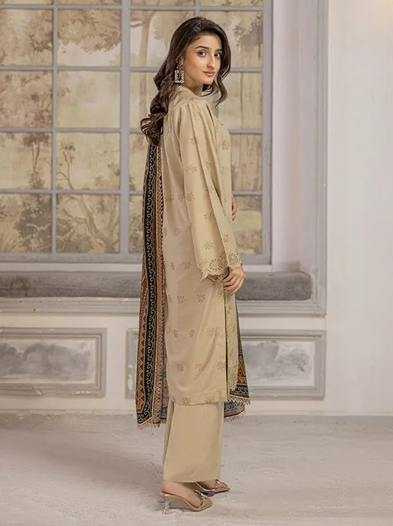 Saffron by Azam Arts Chickenkari Collection 2025 (D-12)