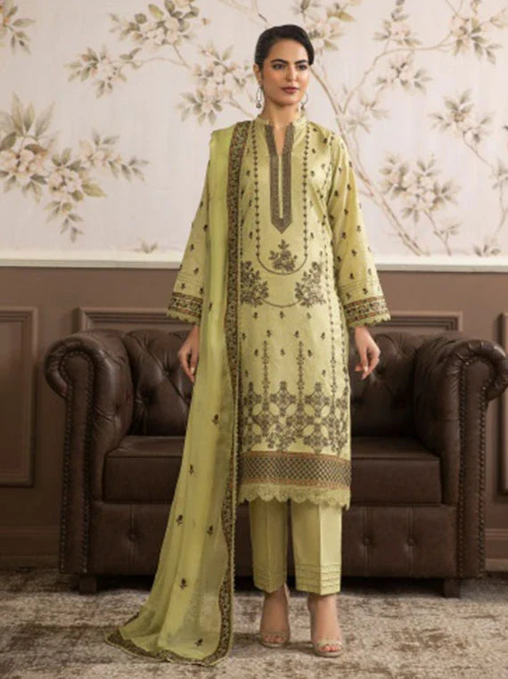 Saffron by Azam Arts Lawn Collection 2026 Vol-01 (D-2116)