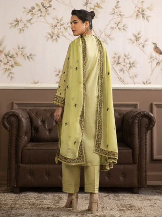 Saffron by Azam Arts Lawn Collection 2026 Vol-01 (D-2116)