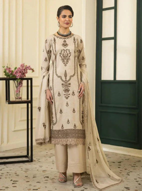 Saffron by Azam Arts Lawn Collection 2026 Vol-01 (D-2117)