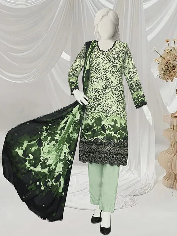 Saljan Embroidered Printed Winter Slub Collection 2025 by ABC (D-413)