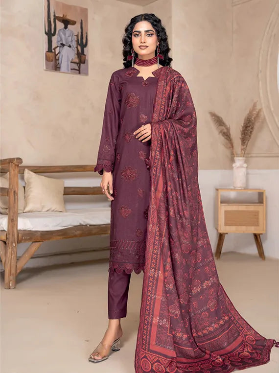 Sama Embroidered Zari Wool Collection 2025 by Chawla Fabrics (D-05)