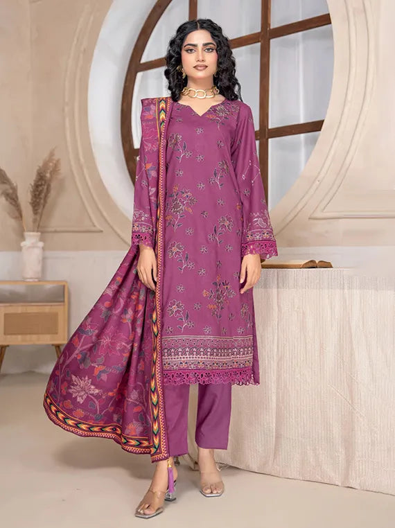 Sama Embroidered Zari Wool Collection 2025 by Chawla Fabrics (D-07)