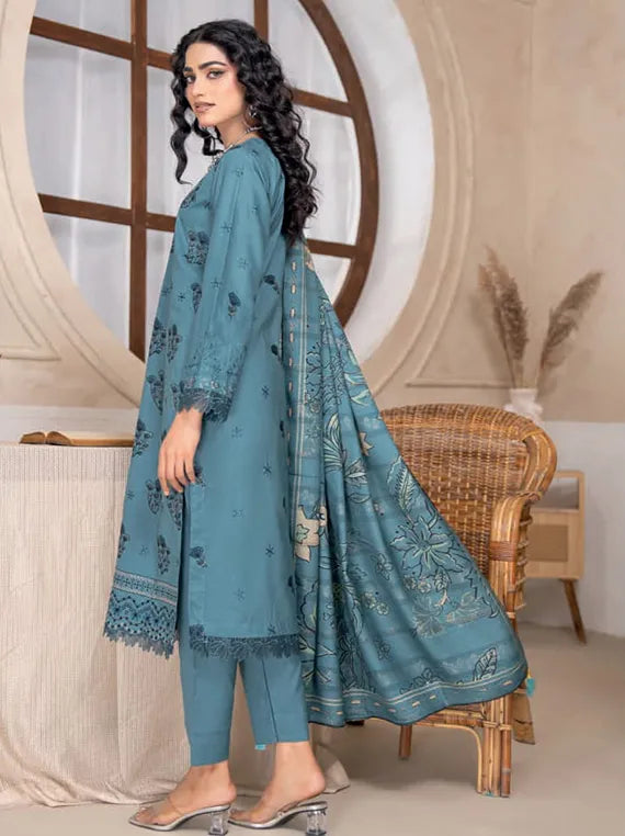 Sama Embroidered Zari Wool Collection 2025 by Chawla Fabrics (D-08)