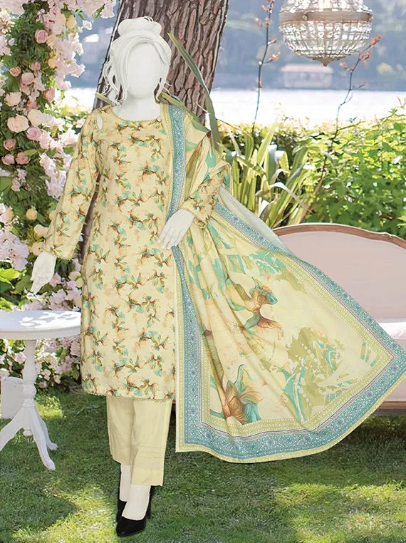 Sameeha Printed Peach Leather Collection 2025 by ABC (D-572)