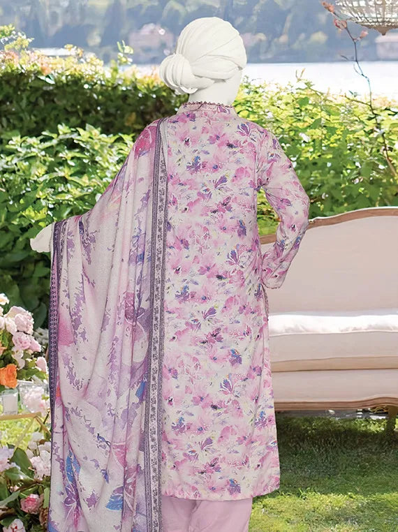 Sameeha Printed Peach Leather Collection 2025 by ABC (D-573)