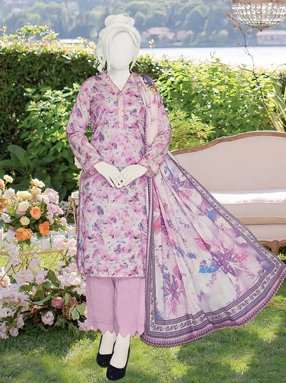 Sameeha Printed Peach Leather Collection 2025 by ABC (D-573)