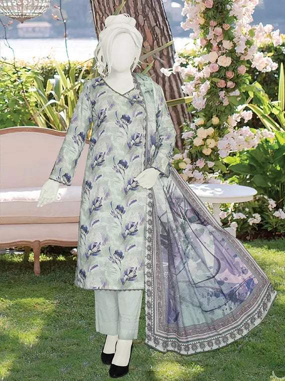 Sameeha Printed Peach Leather Collection 2025 by ABC (D-574)