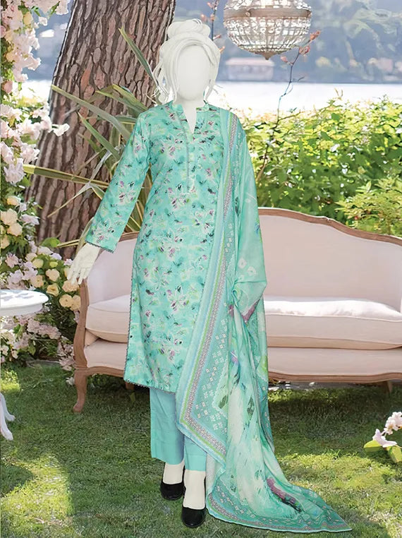 Sameeha Printed Peach Leather Collection 2025 by ABC (D-576)