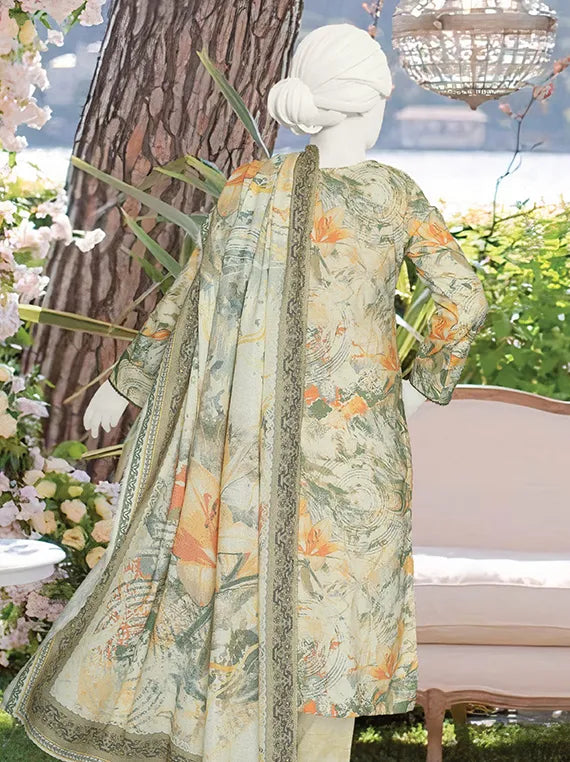Sameeha Printed Peach Leather Collection 2025 by ABC (D-577)
