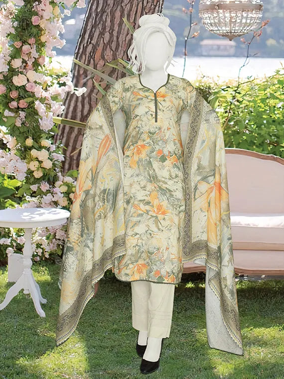 Sameeha Printed Peach Leather Collection 2025 by ABC (D-577)