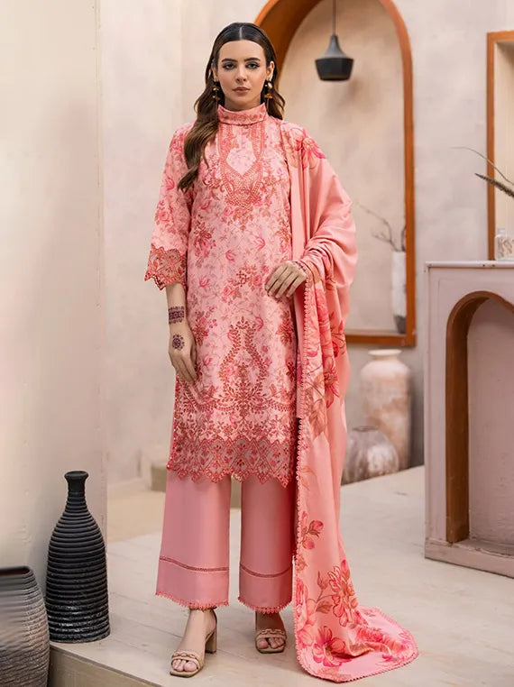 Sanam Saeed Embroidered Dhanak Collection 2026 (D-04)