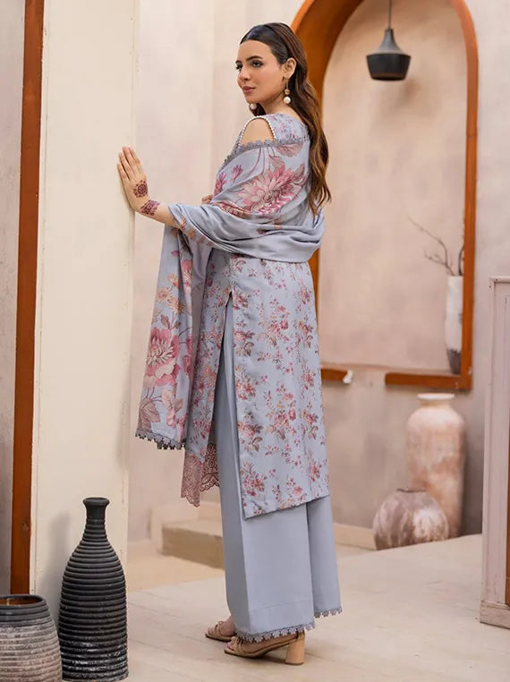 Sanam Saeed Embroidered Dhanak Collection 2026 (D-06)