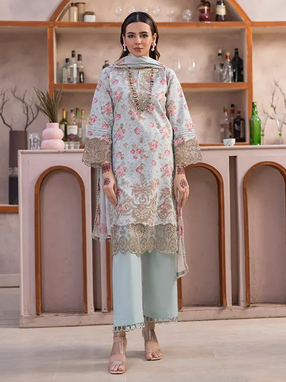 Sanam Saeed Embroidered Dhanak Collection 2026 (D-09)