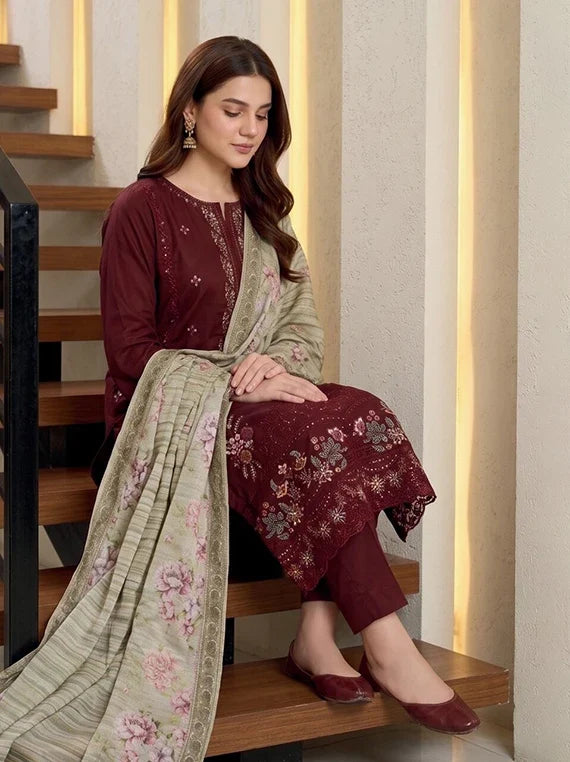 Saphira by Tawakkal Fabrics Embroidered Satin Unstitched Collection'26 (D-5776)