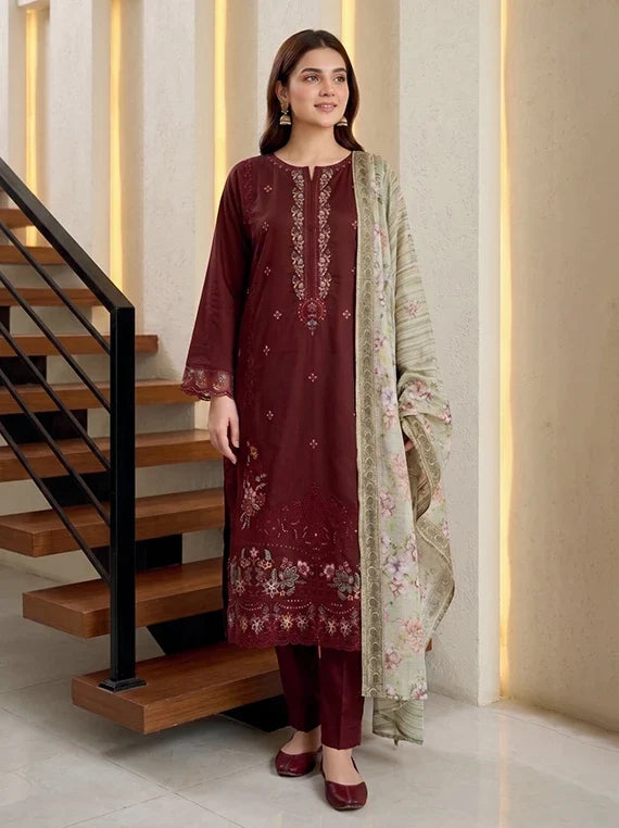 Saphira by Tawakkal Fabrics Embroidered Satin Unstitched Collection'26 (D-5776)