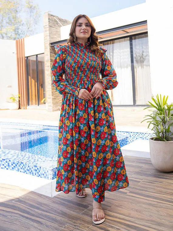 Sapna Digital Printed Lawn Collection 2025 By Sitara Textile (D-08)